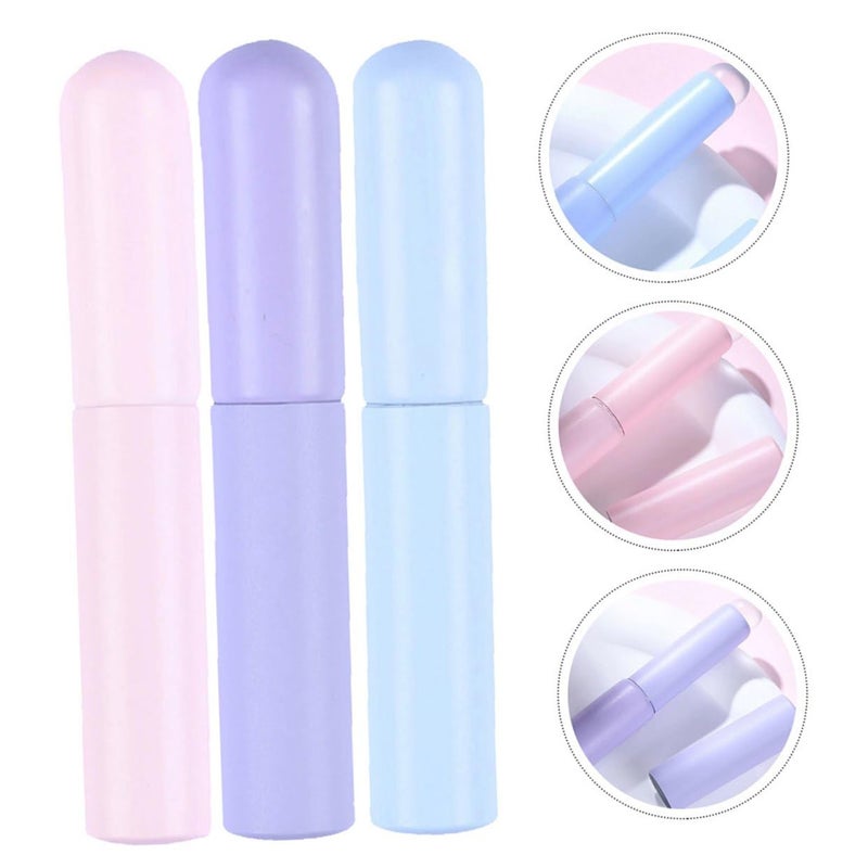 9 Pcs Silicone Lip Brush Set with Caps Portable Small Applicator for Lipstick Smudging and Concealer Makeup Tools for Travel Use - Image 5