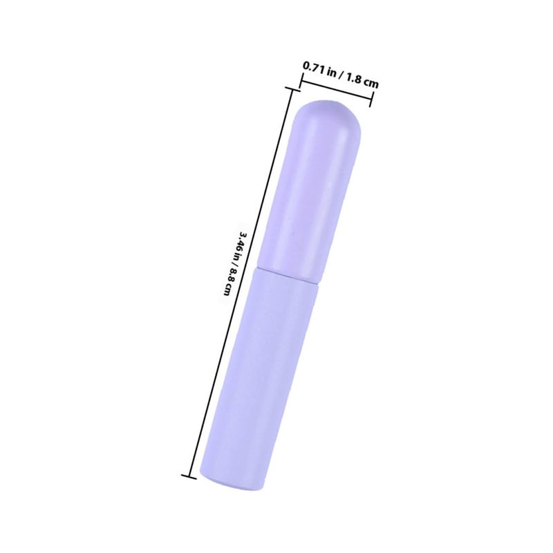 9 Pcs Silicone Lip Brush Set with Caps Portable Small Applicator for Lipstick Smudging and Concealer Makeup Tools for Travel Use - Image 2