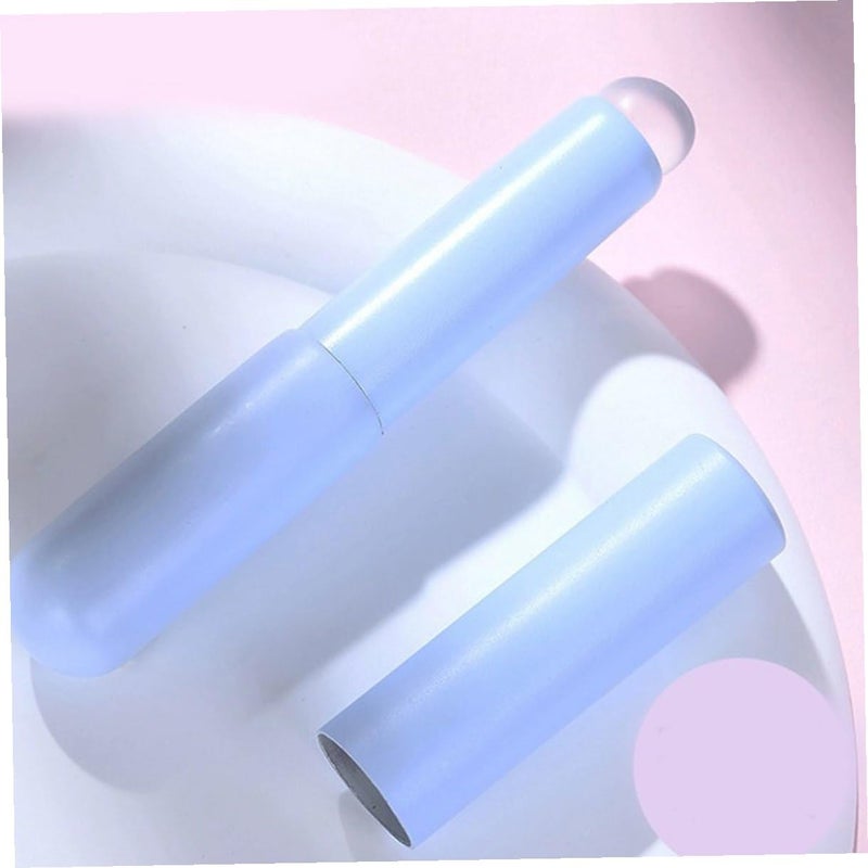 9 Pcs Silicone Lip Brush Set with Caps Portable Small Applicator for Lipstick Smudging and Concealer Makeup Tools for Travel Use - Image 4