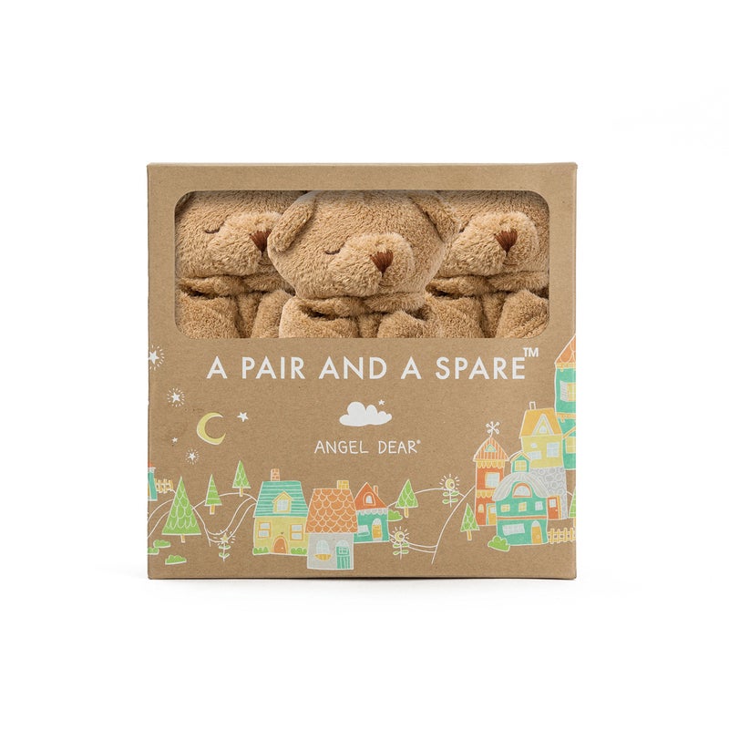 Angel Dear Three of A Kind Blankie, Brown Bear - Image 1