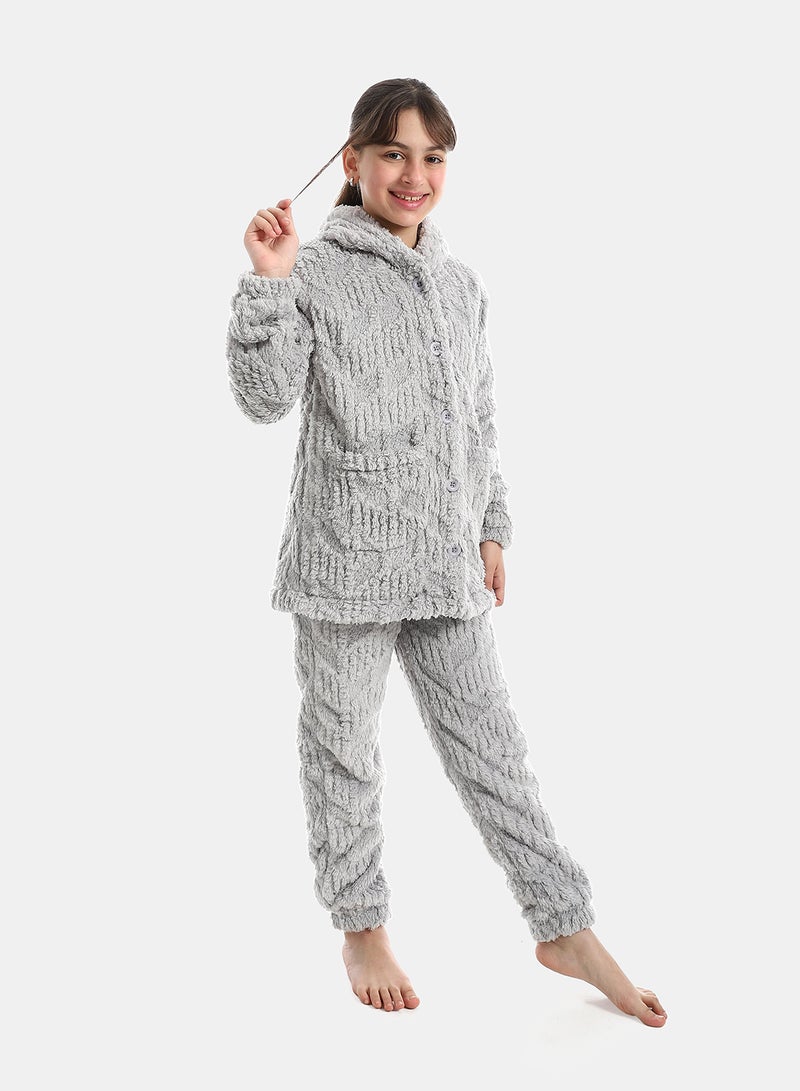 Andora Hooded Neck With Long Sleeve Pajama - Image 2