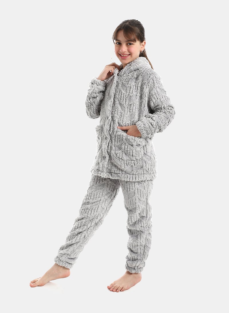 Andora Hooded Neck With Long Sleeve Pajama - Image 3