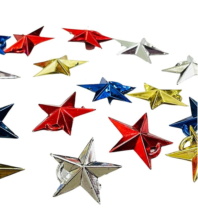 Brown Leaf Christmas Mini Hanging Star Ornament for Xmas Tree Hanging Ornaments Accessories Christmas Party Indoor Outdoor Party PropsMulticolor Pack of 36 - Image 5