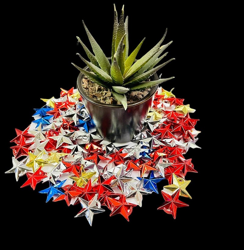 Brown Leaf Christmas Mini Hanging Star Ornament for Xmas Tree Hanging Ornaments Accessories Christmas Party Indoor Outdoor Party PropsMulticolor Pack of 36 - Image 4