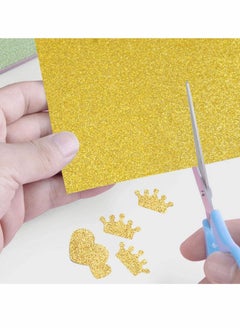 Y&D Gold Glitter Paper, Pretty Stationary Sheets Paper Cardstock  - Image 2