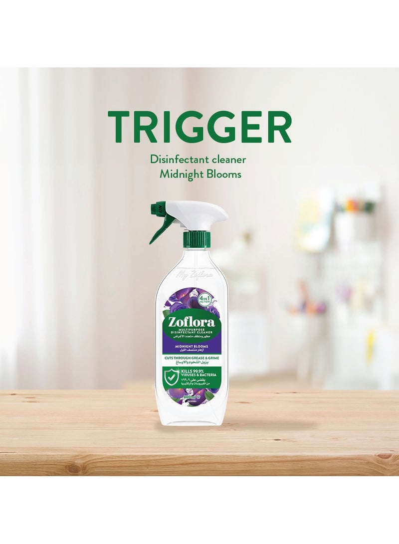 Zoflora رذاذ مطهر متعدد الأغراض مضاد للبكتيريا عطر زهور منتصف الليل - Image 3