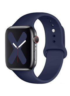 Ten Tech Silicone Sport Band for Apple Watch Ultra/Ultra 2 49mm 45mm 44mm 42mm, Waterproof Soft Silicone Sports Band for iWatch Ultra SE 8/7/6/5/4/3/2/1, Navy Blue