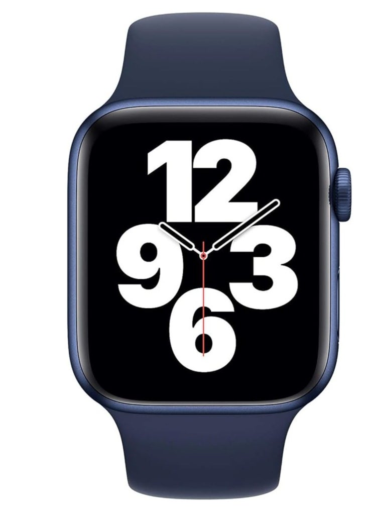 ten.tech - Ten Tech Silicone Sport Band for Apple Watch Ultra/Ultra 2 49mm 45mm 44mm 42mm, Waterproof Soft Silicone Sports Band for iWatch Ultra SE 8/7/6/5/4/3/2/1, Navy Blue - Image 1