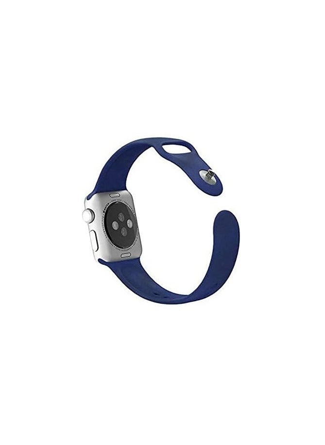ten.tech - Ten Tech Silicone Sport Band for Apple Watch Ultra/Ultra 2 49mm 45mm 44mm 42mm, Waterproof Soft Silicone Sports Band for iWatch Ultra SE 8/7/6/5/4/3/2/1, Navy Blue - Image 1