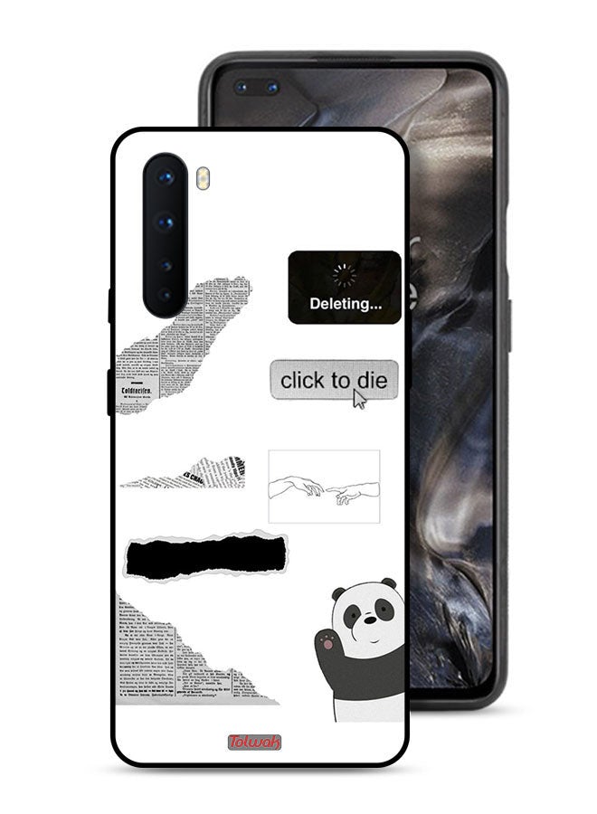 Tolwak OnePlus Nord Protective Case Cover Panda Sticker - Image 1