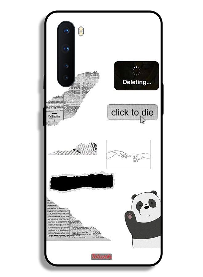 Tolwak OnePlus Nord Protective Case Cover Panda Sticker - Image 2