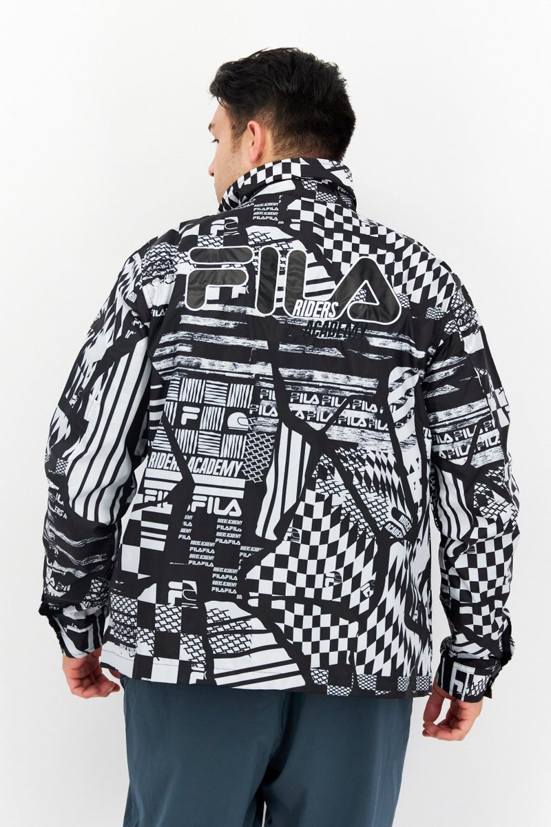 FILA Men Sportswear Fit Training Jacket, Black - Image 3