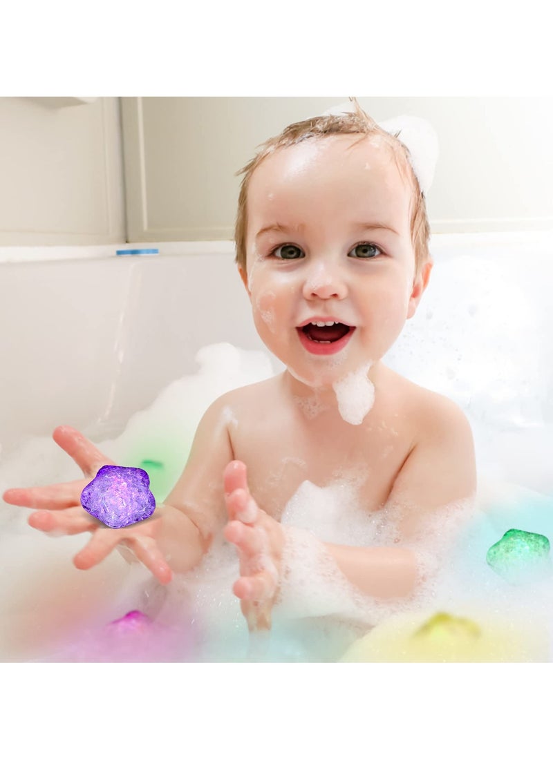 SYOSI - SYOSI 12 Pcs Baby Bath Toys, Twinkle Star Glowing Color Changing Star Glowing Color Changing LED Light Baby Light Up Bathtub Toys for Bathroom Shower Game Swimming Pool Party - Image 1