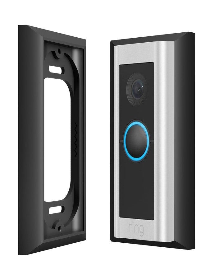 Hidden River Lab genuine Wallplate Mount for Ring Wired Doorbell PRO (formerly Ring PRO2) - Premium adapter plate - black - Image 1