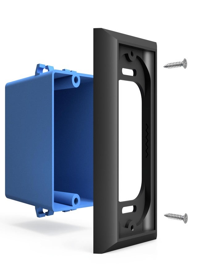 Hidden River Lab genuine Wallplate Mount for Ring Wired Doorbell PRO (formerly Ring PRO2) - Premium adapter plate - black - Image 5