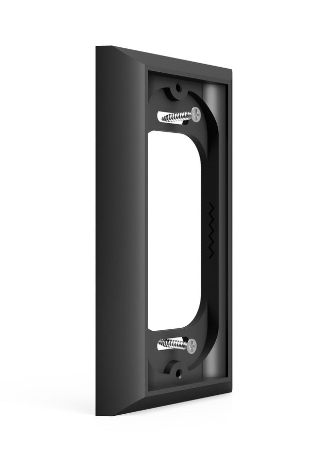 Hidden River Lab genuine Wallplate Mount for Ring Wired Doorbell PRO (formerly Ring PRO2) - Premium adapter plate - black - Image 2