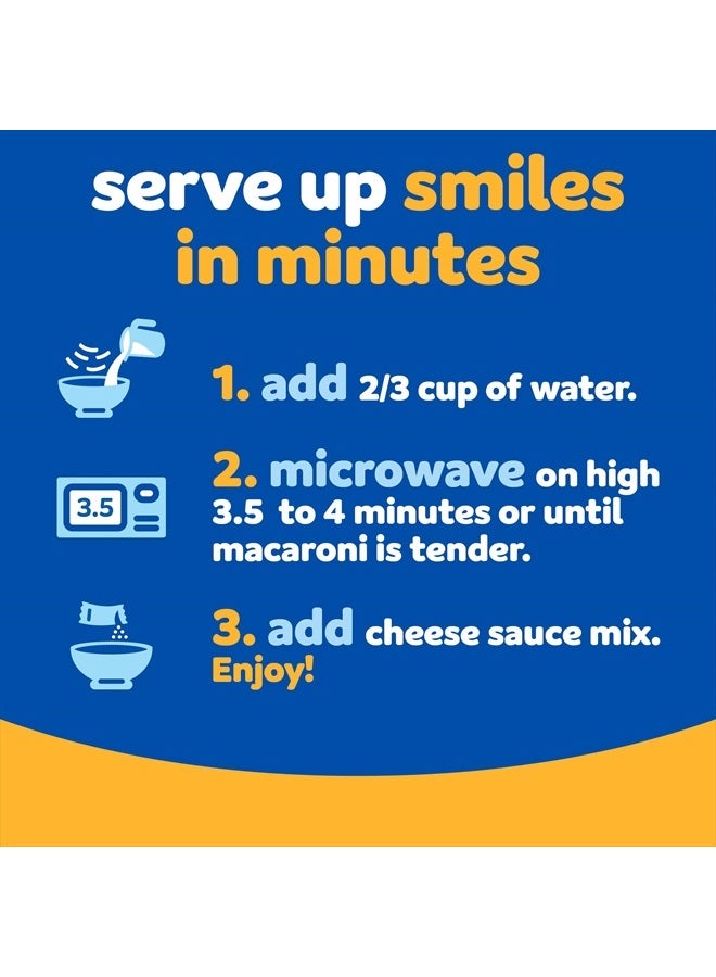 Kraft Mac  Cheese Kraft Easy Mac Original Mac & Cheese Macaroni and Cheese Dinner Microwavable Dinner, 18 ct Packets - Image 5