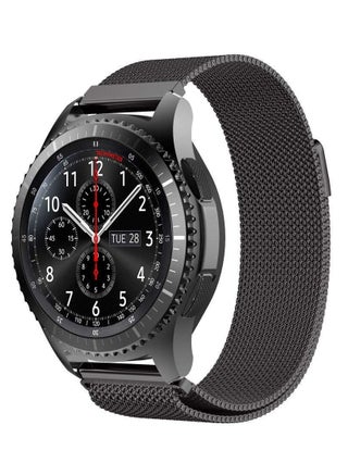 Stainless Steel Loop Strap Wrist Band For Smart Watch Samsung Galaxy Watch 46mm / Huawei GT2 / Gear S3 Frontier and Classic / Honor Magic 2 / Fossil - 22mm - Space Black - pzsku/ZBF4CAF32B8C90F72E0B8Z/45/_/1695063630/7d102768-eff3-44a2-8c03-fd6a63623cdd