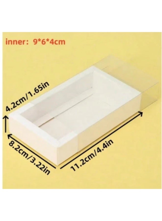 ANUM BY MUNA Luxury Single-Color Pull-Out Gift Box with Transparent Window – Premium Paper Drawer for Holidays, Birthdays, and General Packaging 1.65× 3.22× 4.4 inch - Image 3