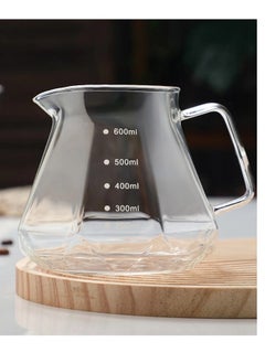 HOOPZOZA V60 Pour Over Coffee Maker Set 600ML Glass Drip coffee maker Coffee Pot with Tick Marks Glass Coffee Filter  - Image 2