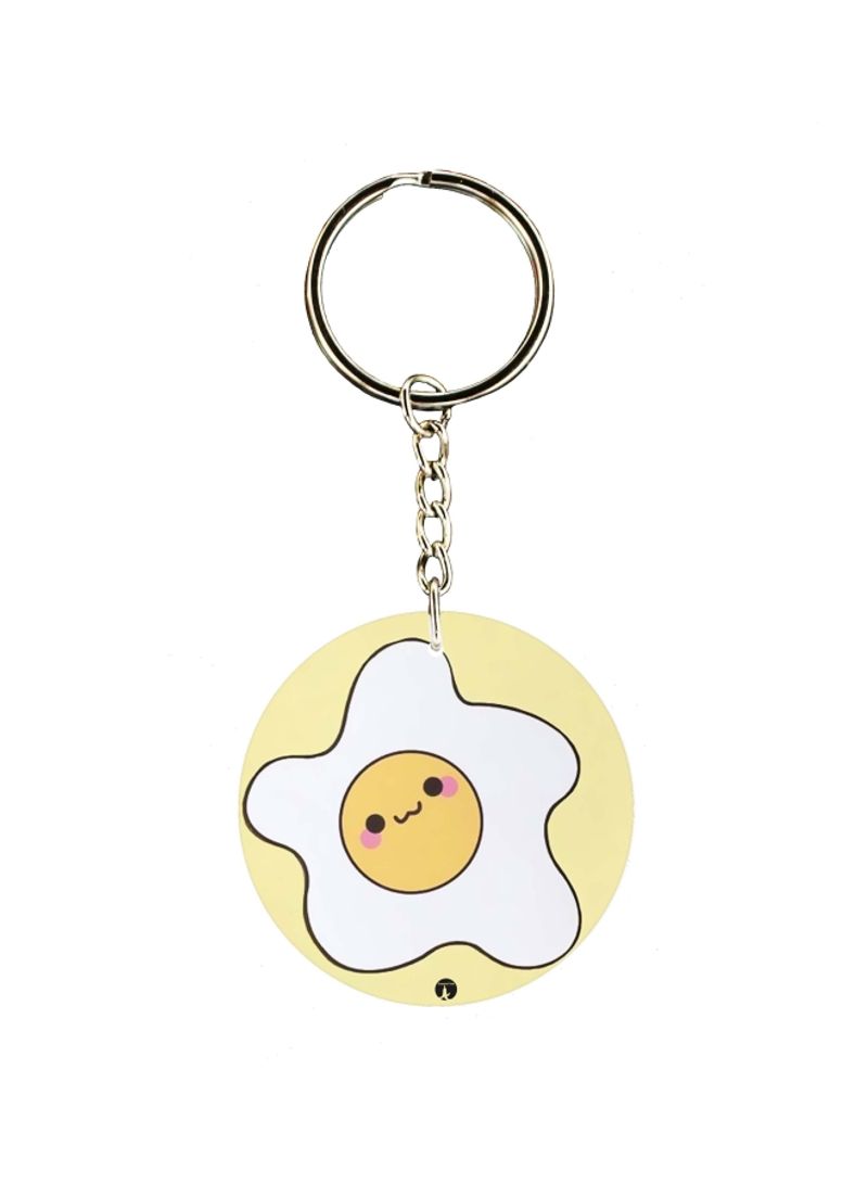 Cartoon Themed Single Sided Keychain