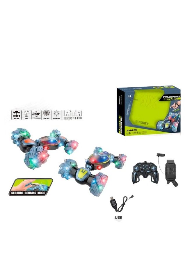 2.4Ghz Double-Sided Remote Control Gesture Sensor Watch Electric Toy Car