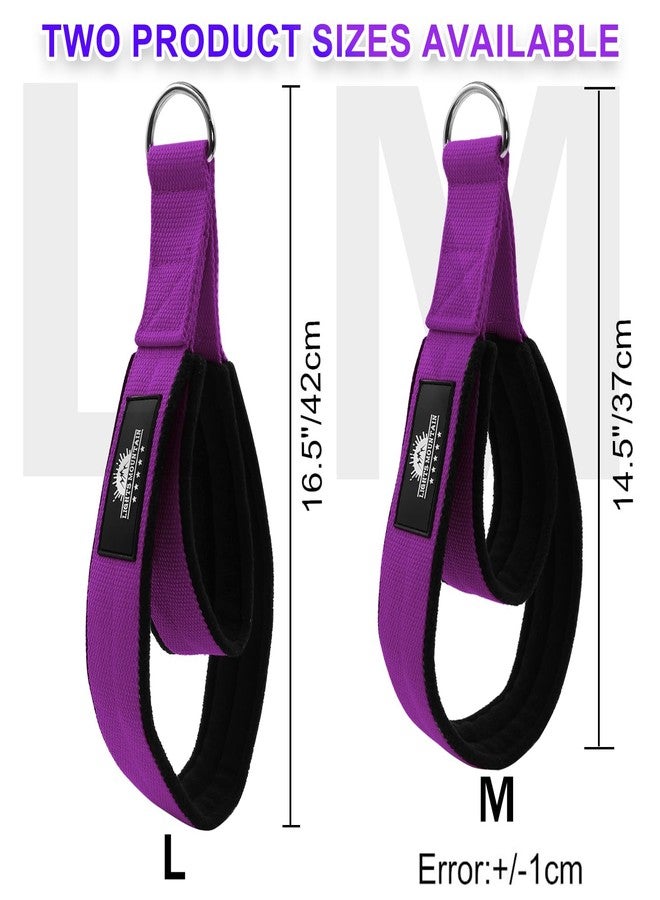 Lights Mountain 1 Pair Pilates Double Loop Straps for Reformer, Fitness D-Ring Straps Handle, Yoga Exercise Accessories for Home Gym Workout - Image 2