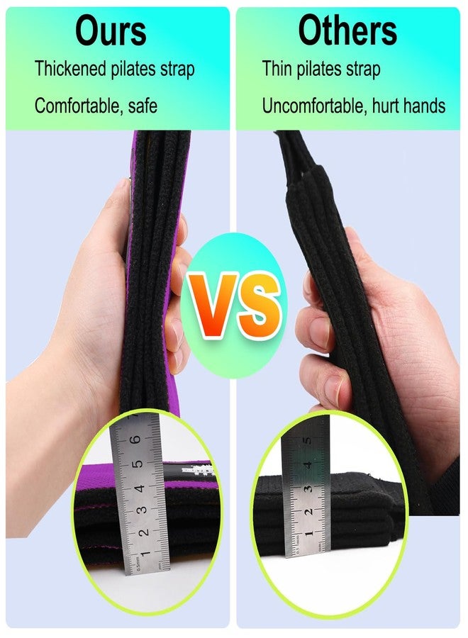 Lights Mountain 1 Pair Pilates Double Loop Straps for Reformer, Fitness D-Ring Straps Handle, Yoga Exercise Accessories for Home Gym Workout - Image 3