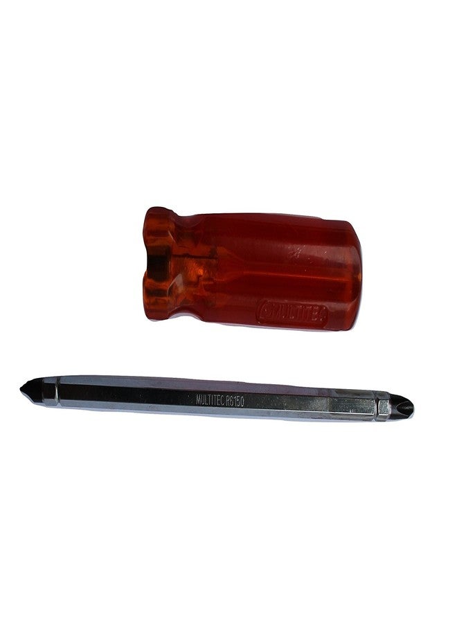 Multitec Industries Ltd Multitec Chrome Vanadium 2-in-1 Screwdriver Set, Orange 150mm x 6mm - Image 2