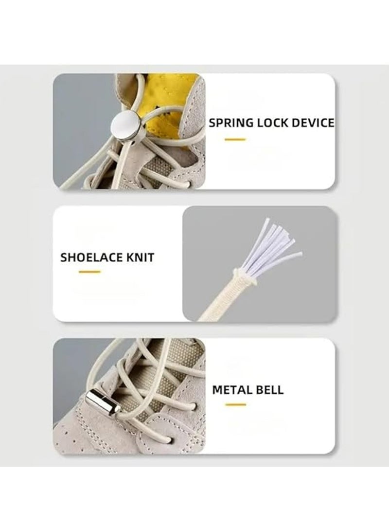 تريكل 5 أزواج لا ربطة أحذية - ربطة مرنة دائرة الحذاء ربطة لأحذية المشي لمسافات طويلة ، أحذية العمل وأحذية الرياضة الرياضية - Image 5