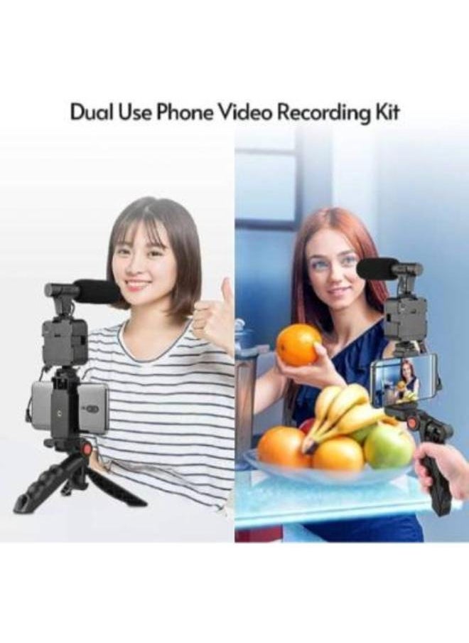 Vlogging Kit for iPhone Android with Tripod 36 LED Light YouTube Starter kit with Mini Microphone for Live Stream Video Calls Vlogging YouTube Instagram TikTok