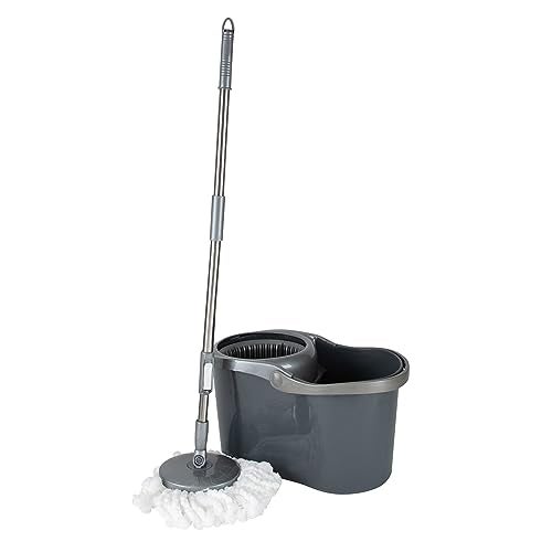 Simplify Self Wringing Mop  Bucket Set  16 Liter  Extendable Handle  Gentle on Floors