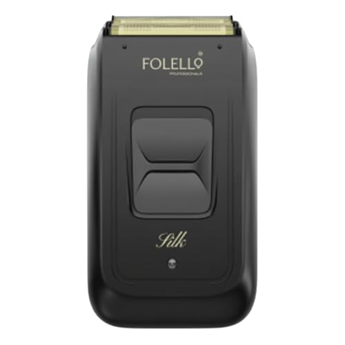 FOLELLO Men's Silk Professional Dual Foil Electric Shaver | Men’s Electric Razor for Ultra-close Shave | Single Stroke Grooming with 2 year warranty | Powerful motor | I No Oil Needed (Black) - Image 1
