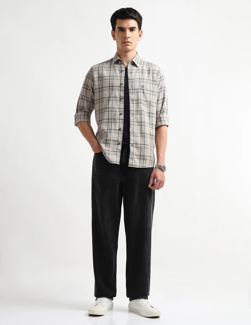 Arrow Ecru Dobby Originals Shirt for Men | Best Price UAE