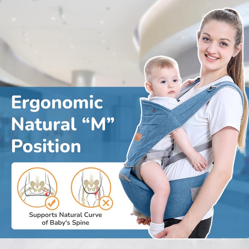 R for Rabbit حاملة الأطفال R for Rabbit Upsy Daisy Ergo - أزرق دنيم - Image 2