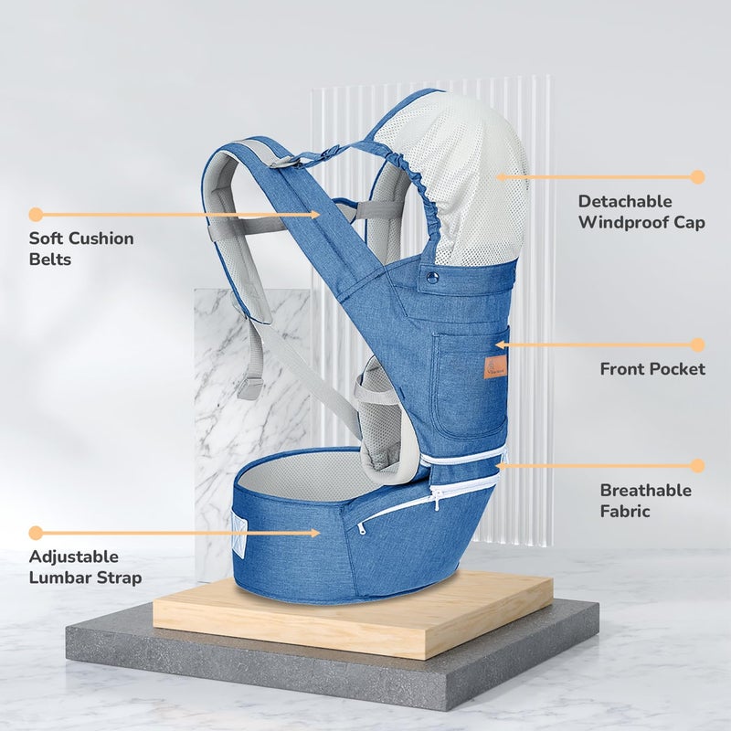 R for Rabbit حاملة الأطفال R for Rabbit Upsy Daisy Ergo - أزرق دنيم - Image 5