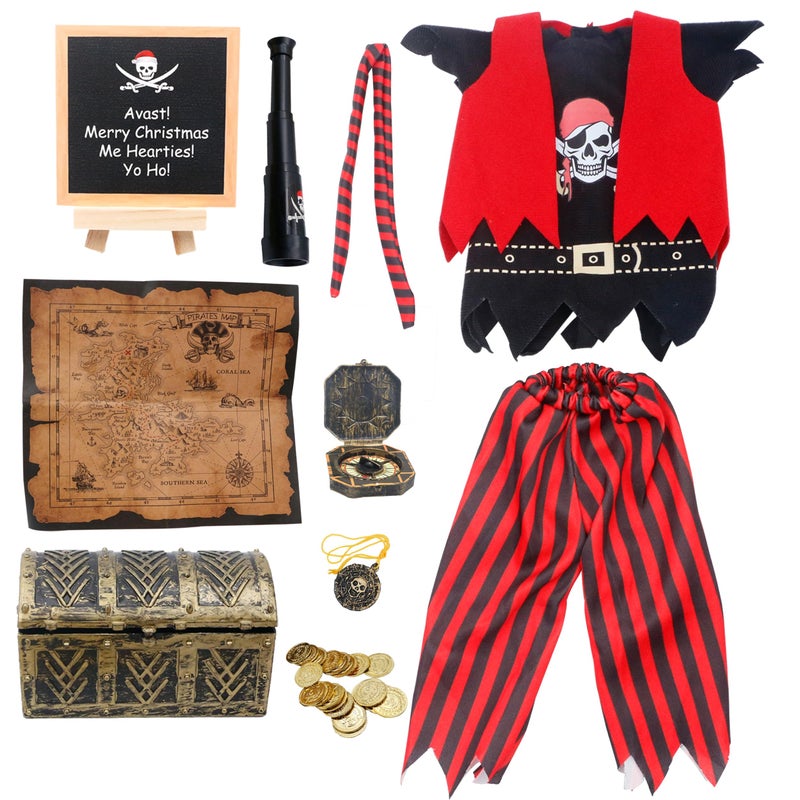 i-Beeboo Elf Clothes Pirate Kit for Christmas 8Pcs Accessories Holiday Decotation - Image 3