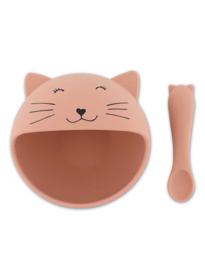 Trixie First Baby Silicone Meal Set - Mrs. Cat - Image 1