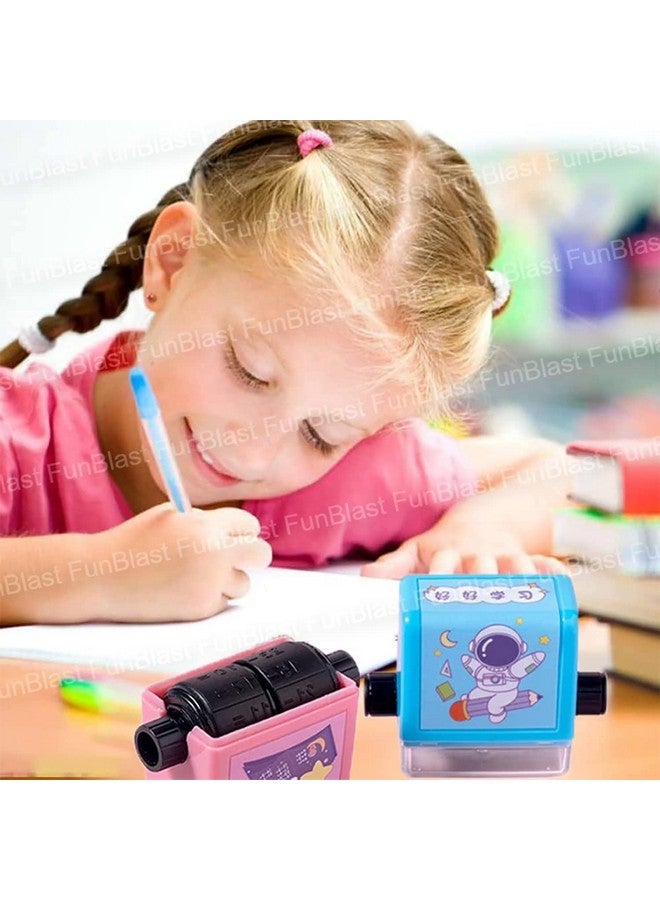 FunBlast Math Roller Stamps For Kids, Smart Math Roller Stamps, Subtraction Teaching Stamps, Practice Tools Within 100 Learning Toy For Preschool Kindergarten Home Teacher, Blue - Image 4