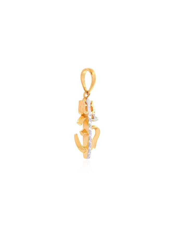 BAFLEH JEWELLERY 22K Gold Om Pendant – A Sacred Symbol of Divine Energy by Bafleh Jewellery  - Image 3