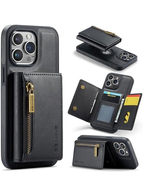 Case Compatible with iPhone 15 Pro Wallet Case,Magnetic Wallet Protective Case,2 in 1 Detachable Leather Wallet Case with Stand+Card Holder for iPhone 15 Pro