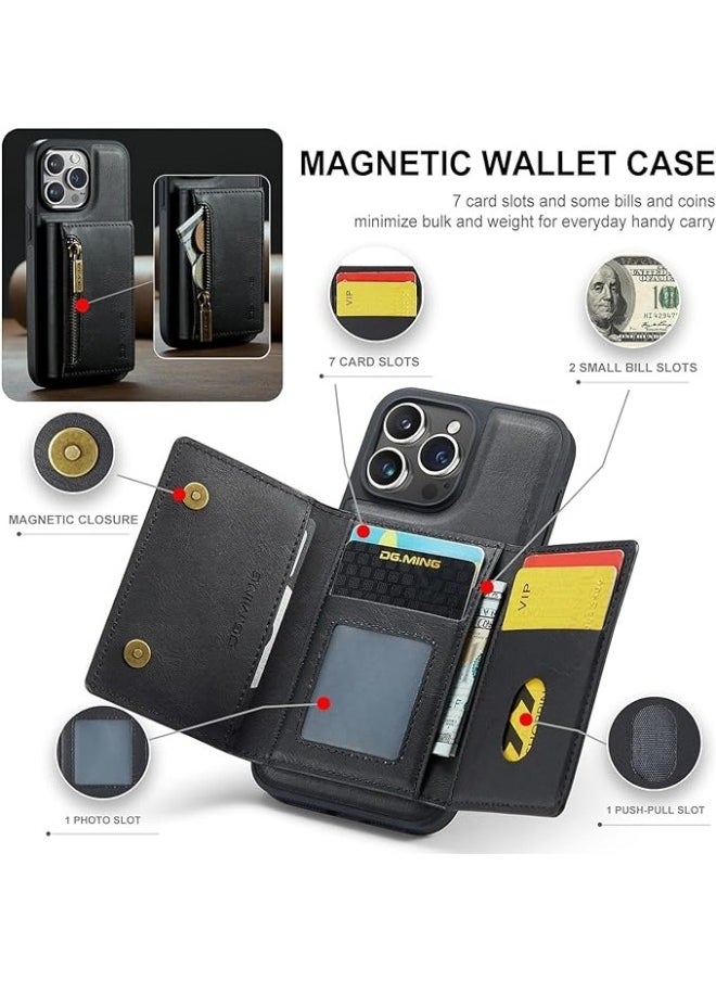 Generic - Case Compatible with iPhone 15 Pro Wallet Case,Magnetic Wallet Protective Case,2 in 1 Detachable Leather Wallet Case with Stand+Card Holder for iPhone 15 Pro - Image 1