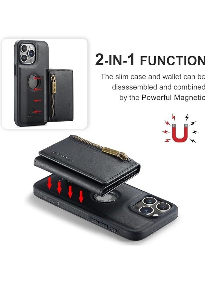 Generic - Case Compatible with iPhone 15 Pro Wallet Case,Magnetic Wallet Protective Case,2 in 1 Detachable Leather Wallet Case with Stand+Card Holder for iPhone 15 Pro - Image 1