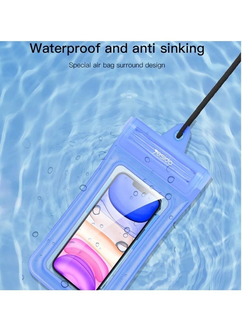 Raxoom Premium IPX8 20M Waterproof Phone Bag Cover â€“ Full Protection Pouch for Swimming, Boating, Fishing, Travel, and Outdoor Activities â€“ Transparent, Universal Fit for iPhone, Samsung, and More - Image 5