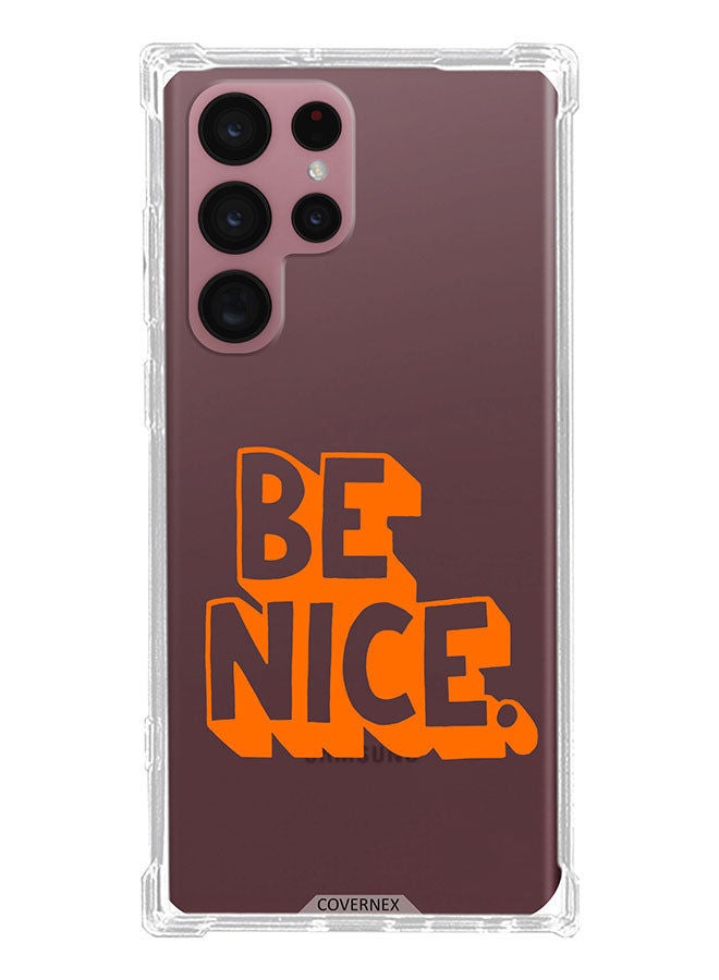 Covernex Shockproof Protective Case Cover For Samsung Galaxy S22 Ultra 5G Be Nice - Image 1