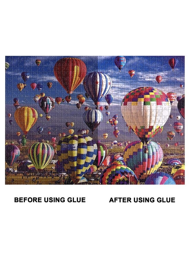Yakamoz YAKAMOZ Updated Jigsaw Puzzle Glue with New Sponge Head for Adults and Children Clear Water-Soluble Special Craft Puzzle Glue Quick Dry for 1000/1500/3000 Pieces of Puzzle,240ML  - Image 3