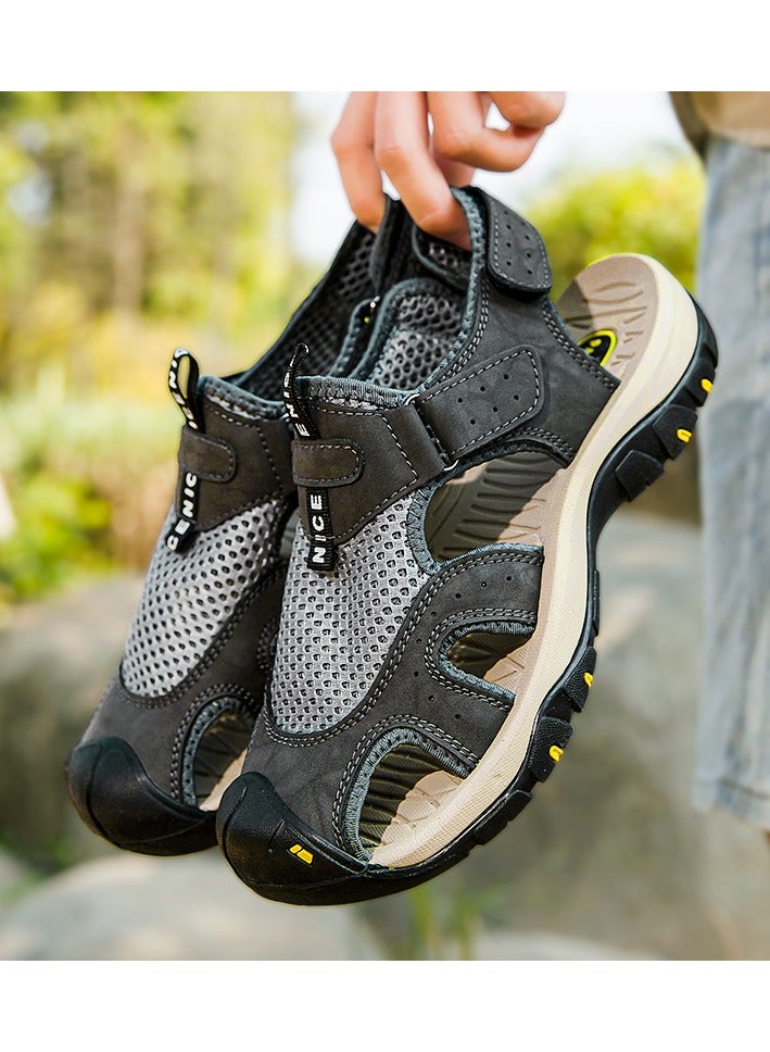 Men Fashion Summer Sport Sandals Beach Water Hiking Shoes Comfort Breathable Casual Non-slip Indoor Outdoor Sandal  - Image 5