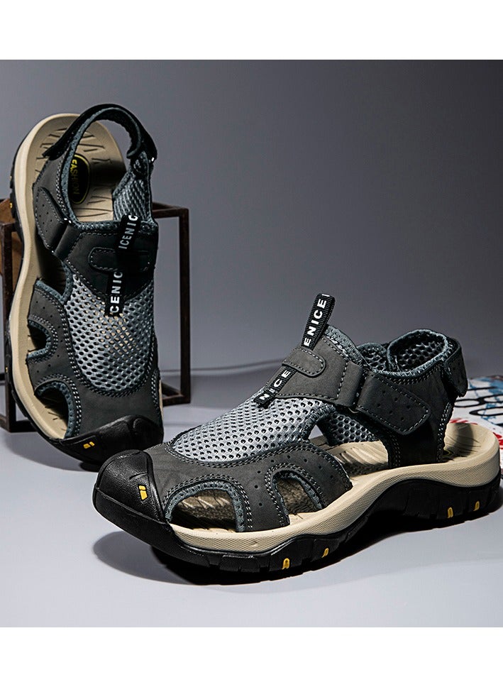 Men Fashion Summer Sport Sandals Beach Water Hiking Shoes Comfort Breathable Casual Non-slip Indoor Outdoor Sandal  - Image 4