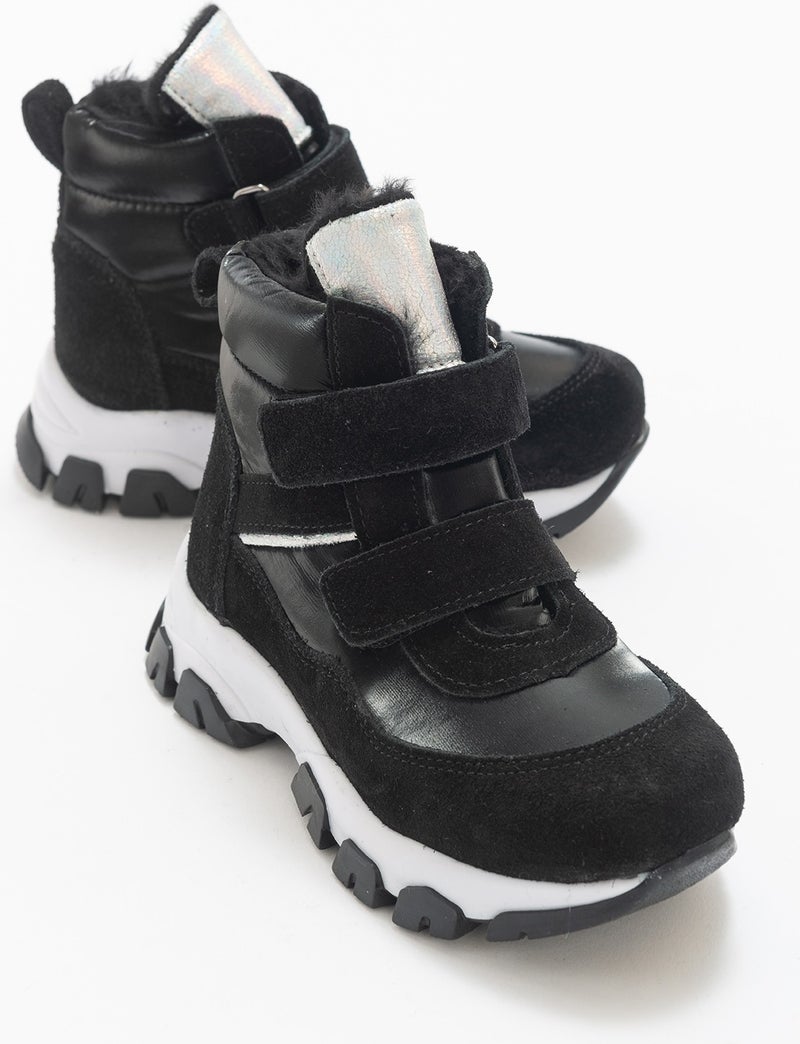 Mnpc Girl Black Leather Anatomical Casual Boots - Image 5