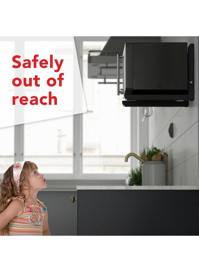 AVF EM60B-A Universal Wall-Mounted Microwave Brackets (Set of 2), Black - Image 5